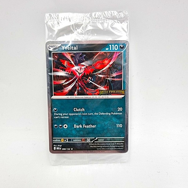 (Gratis ved køb for 300kr Pokemon kort) - Yveltal Mega Evolution - Pokemon kort Promo