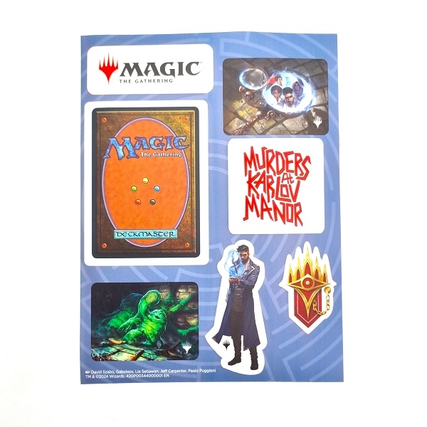 (Gratis ved køb for 500kr Magic) - Murders at Karlov Manor - Klistermærker - Magic The gathering