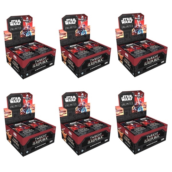 6x Twilight Of The Republic - Booster Box Display (24 Booster Packs) - Star Wars unlimited (Case)