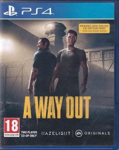 A Way Out - PS4 (A Grade) (Genbrug)