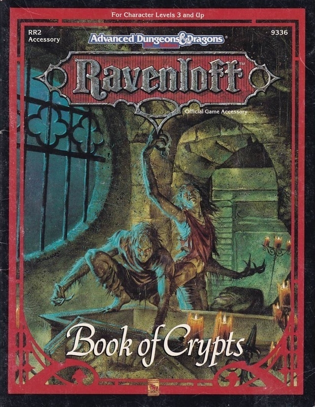 AD&D 2nd Edition - Ravenloft - Book of Crypts (B Grade) (Genbrug)