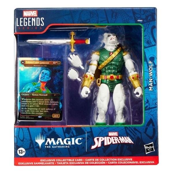 Action Figure Man-Wolf (plus Exclusive Foil Card) 15 cm - Marvel Legends - Magic: The Gathering 