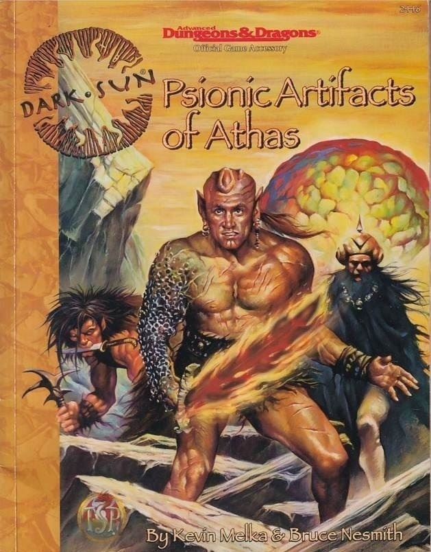 Advanced Dungeons & Dragons 2nd Edition - Dark Sun - Psionic Artifacts of Athas -  Rollespilsbog (B-Grade) (Genbrug)