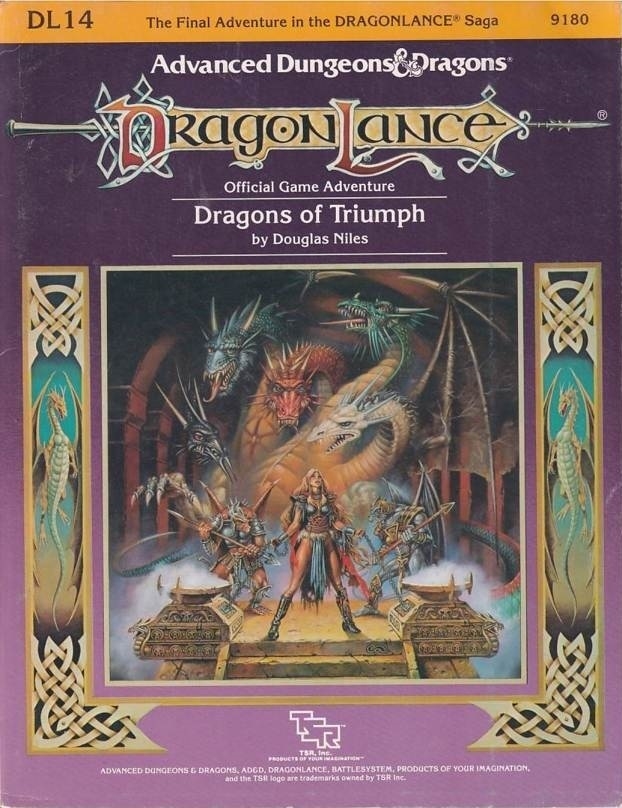  Advanced Dungeons & Dragons 2nd Edition - Dragonlance - Dragons of Triumph (B-Grade) (Genbrug)
