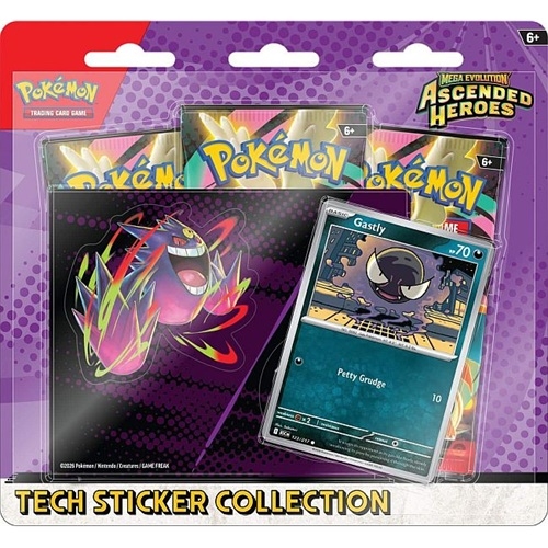 Ascended Heroes - Tech Sticker Collection - Gastly - Pokemon kort