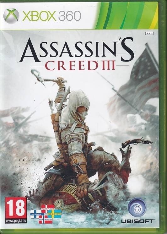 Assassins Creed III - Nordisk Version - XBOX 360 (B - Grade)  (Genbrug)