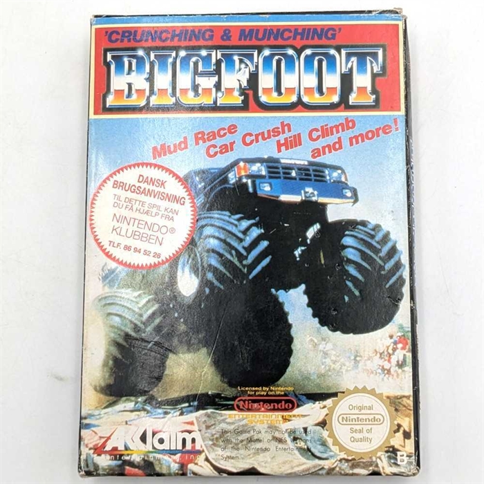 Bigfoot - Original Æske - ESP - NES Spil (C Grade) (Genbrug)