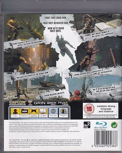 Jeu Bionic Commando PS3 - Version PAL Avec Notice, Occasion En Bon état, édité Par Capcom