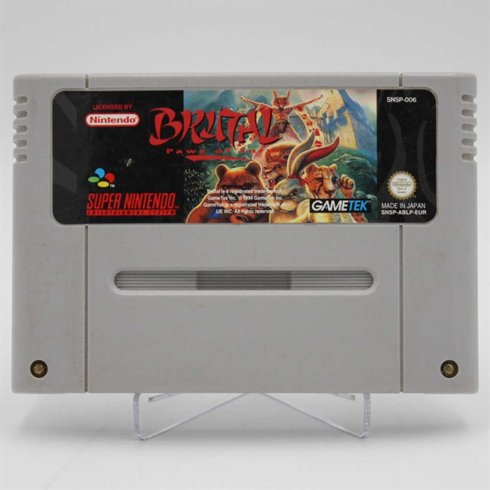 Brutal Paws Of Fury - SNES - Cartridge - (EUR) (B Grade) (Genbrug)