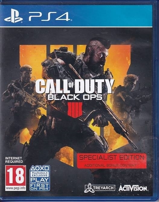 Call of Duty Black Ops IIII Specialist Edition - PS4 (B Grade) (Genbrug)