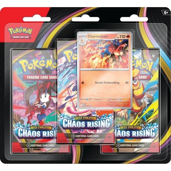 Chaos Rising - 3-pack blister - Charmeleon - Pokemon kort