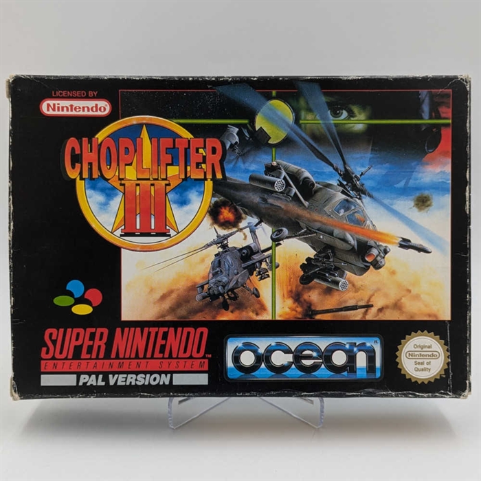 Choplifter III - Komplet i Æske - SNES - (UKV) (B Grade) (Genbrug)