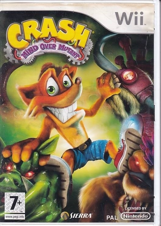 Crash Mind Over Mutant - Mangler Manual - Wii (B Grade) (Genbrug)