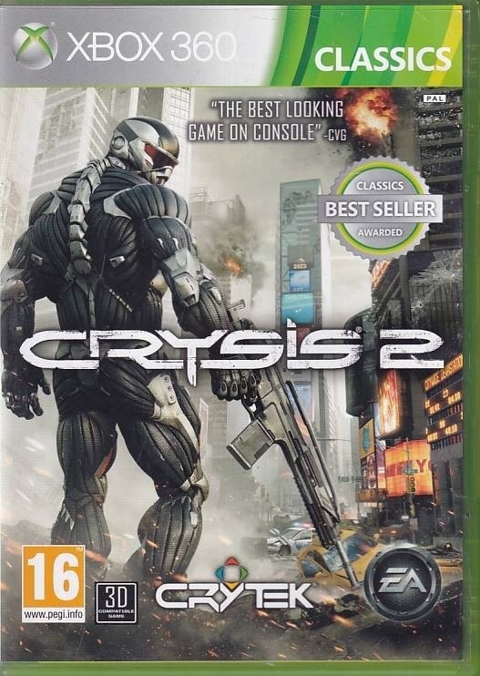 Crysis 2 - Classics - XBOX 360 (B Grade) (Genbrug)