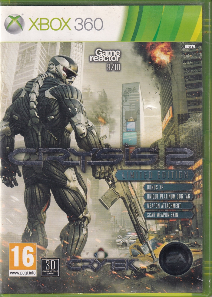 Crysis 2 Limited Edition - XBOX 360 (B Grade) (Genbrug)