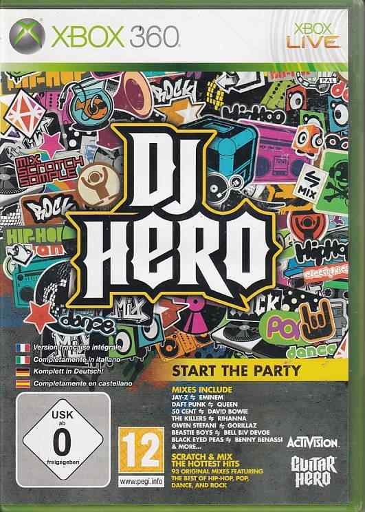 DJ Hero - XBOX Live - XBOX 360 (B Grade) (Genbrug)