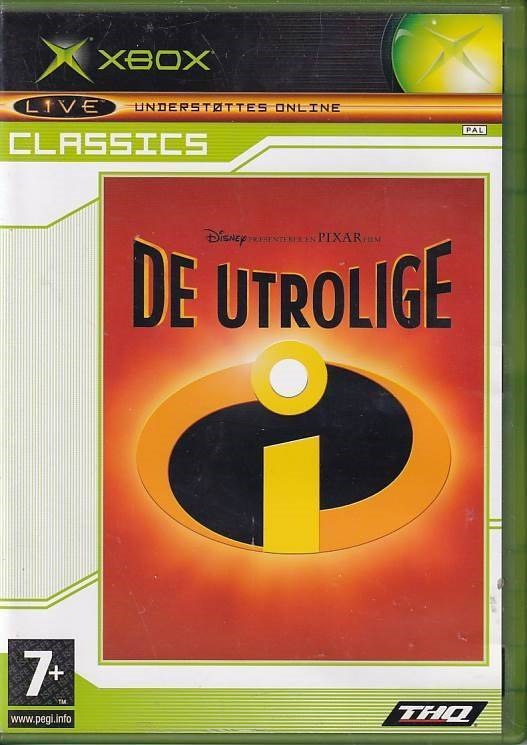 Disney Præsenterer en Pixar Film De Utrolige - Classics - XBOX (B Grade) (Genbrug)