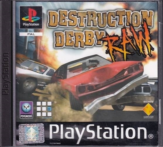 Destruction Derby Raw - PS1 (B Grade) (Genbrug)