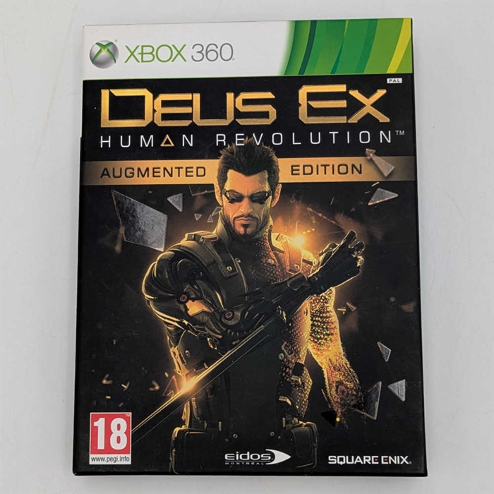 Deus Ex Human Revolution Augmented Edition - XBOX 360 - I æske (A Grade) (Genbrug)