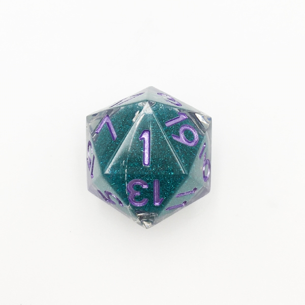 Disco Vibes - Elixir Liquid Core Dice - Rollespils D20 Terning - Metallic Dice Games