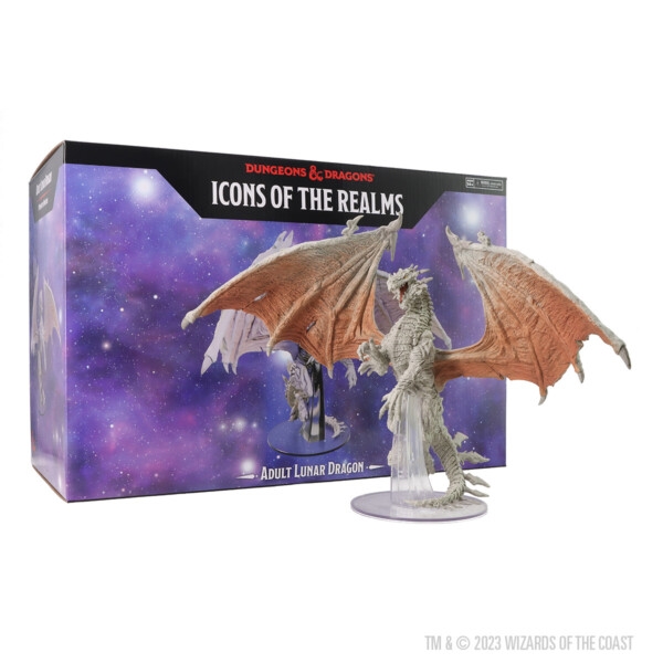 DnD - Adult Lunar Dragon - Icons of the Realms - DnD miniature