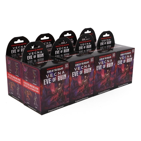 DnD - Vecna Eve of Ruin Booster Brick (8 stk) - Icons of the Realms DnD Miniatures