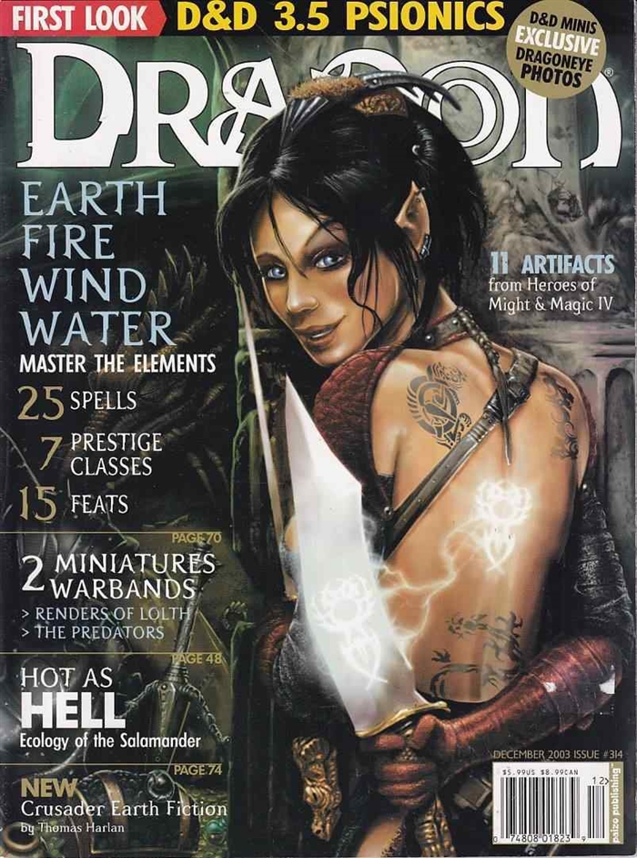 Dragon Magazine - Issue 314 - Elemental Magic (B Grade) (Genbrug)