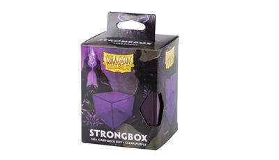 Dragon Shield - Strongbox Deck Boks - Clear Purple - Kort tilbehør