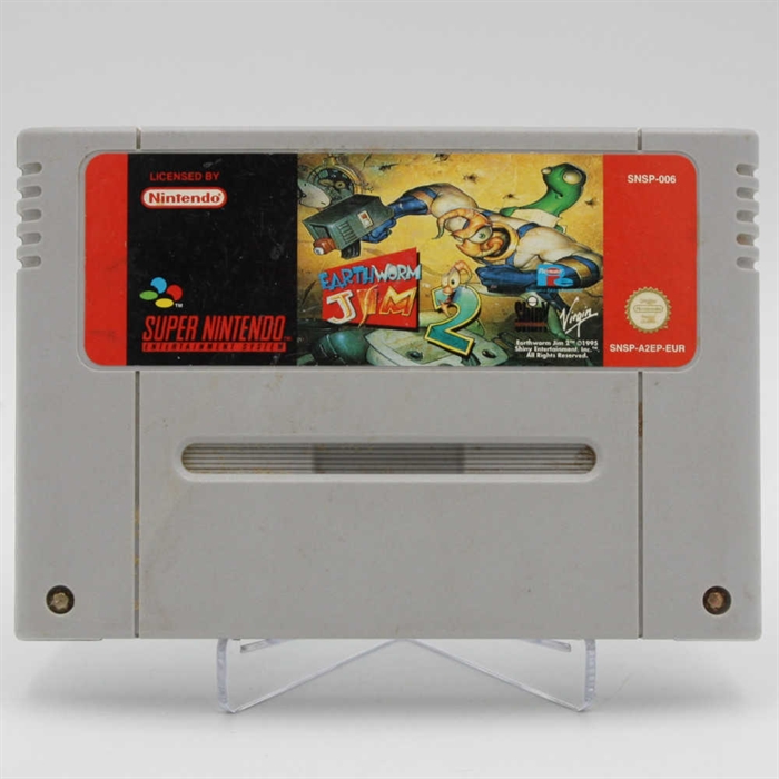 Earthworm Jim 2 - SNES - Cartridge - (EUR) (B Grade) (Genbrug)