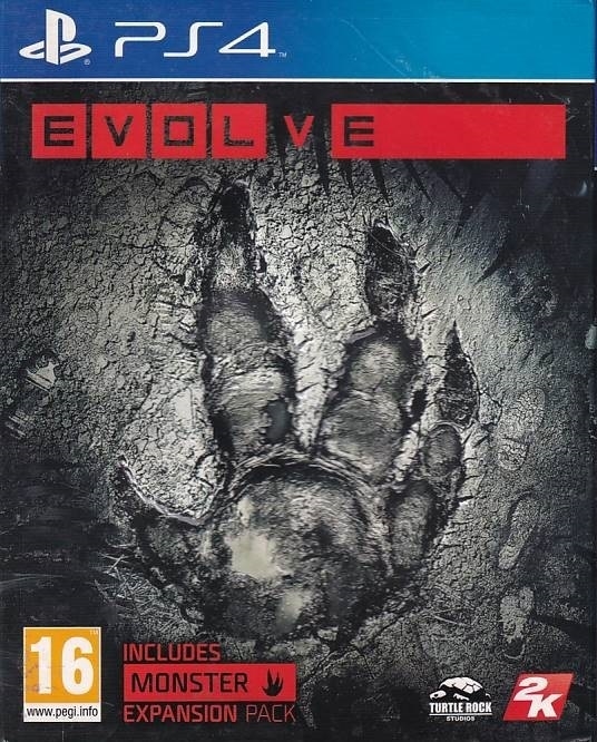 Evolve - med pap slevee - PS4 (A Grade) (Genbrug)