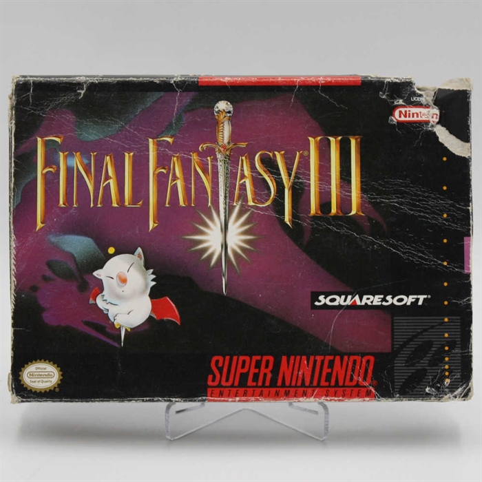 Final Fantasy III - Original Æske - SNES - (USA) (C Grade) (Genbrug)