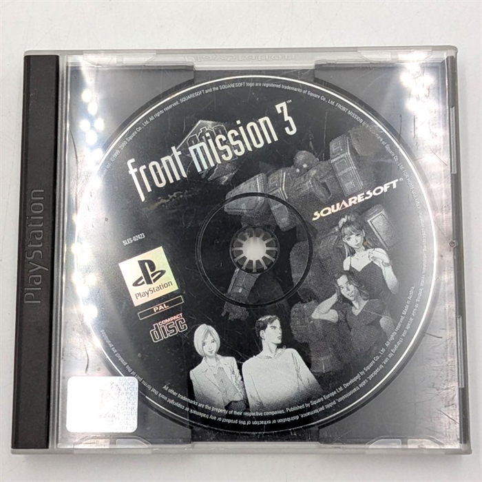 Front Mission 3 - Front Cover Insert og Manual Mangler - PS1 (B Grade) (Genbrug)