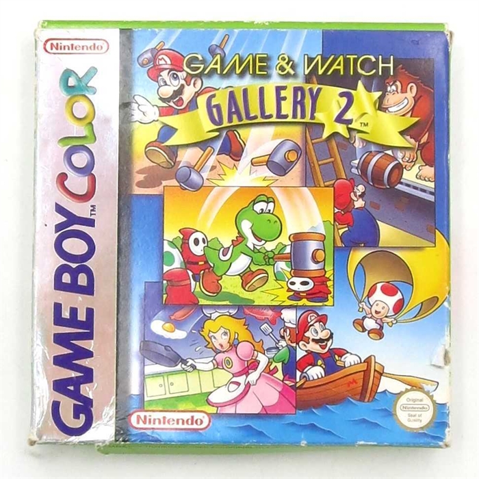Game & Watch Gallery 2 - Original Kasse - GameBoy Color spil (B Grade) (Genbrug)