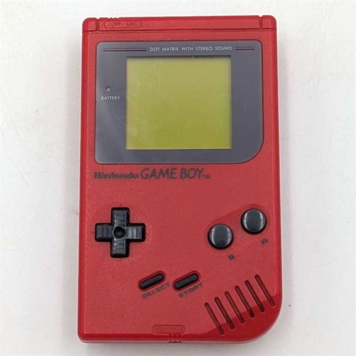 Game Boy Original - Konsol - Red - SNR G38978498 (B Grade) (Genbrug)