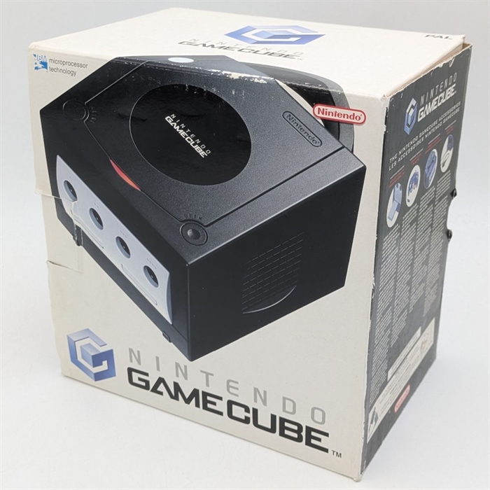 GameCube - Jet Black - I Original Kasse - Konsol - SNR DE11352680 (B Grade) (Genbrug)