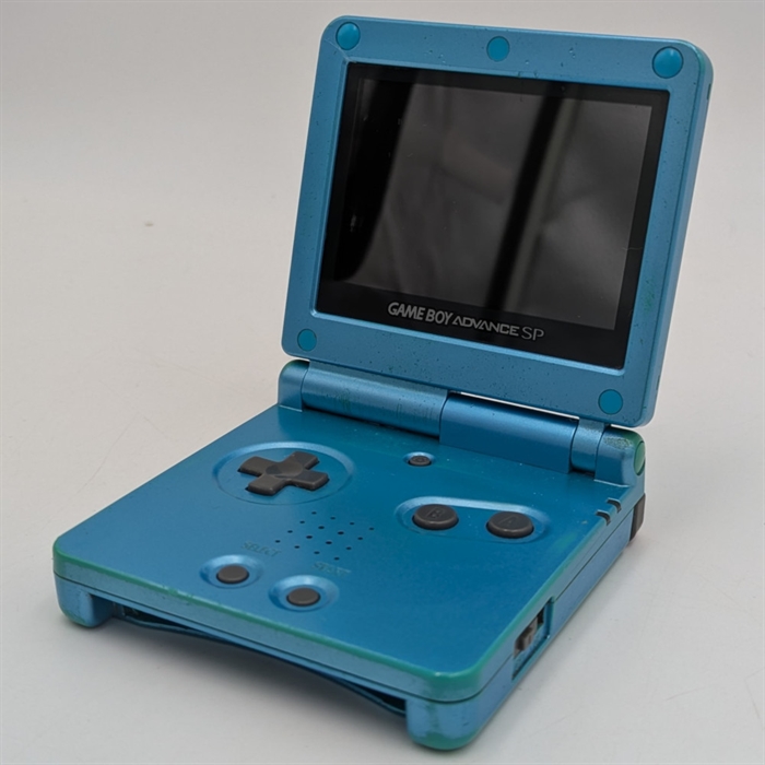 Gameboy Advance SP - Model AGS-101 - Pearl Blue - Konsol - SNR XEH50322266 (B Grade) (Genbrug)