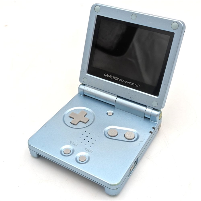Gameboy Advance SP - Model AGS-101 - Pearl Blue - Konsol - SNR XU326389841 (B Grade) (Genbrug)