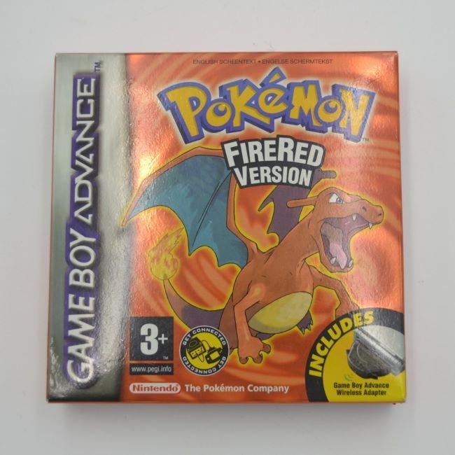 Gameboy Advance Spil - Pokemon FireRed Version (EUR) - I æske (A Grade) (Genbrug)