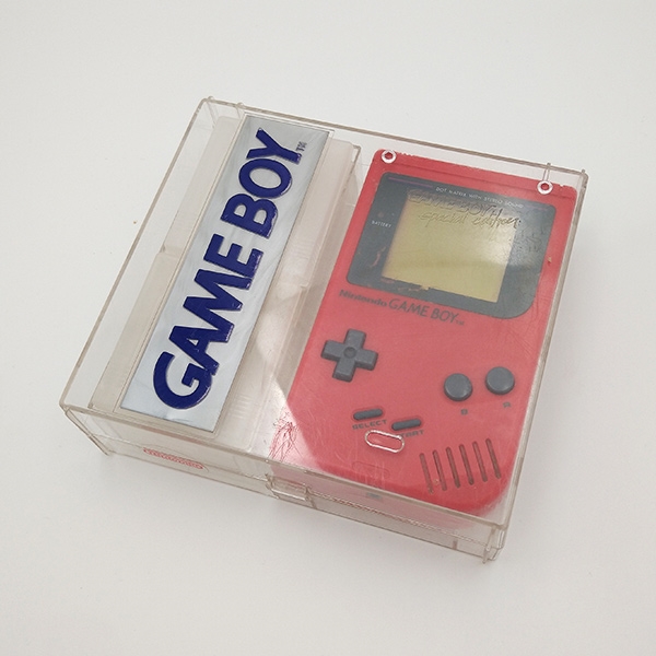 900,- Gameboy Original Konsol - Rød - Play It Edition - I æske (Genbrug)