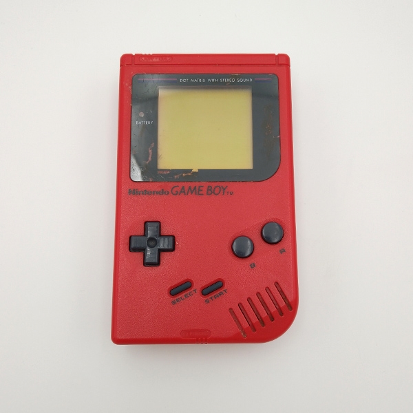 Gameboy Original Konsol - Rød - Play It Loud Edition - I æske - SNR G38979148 (B Grade) (Genbrug)