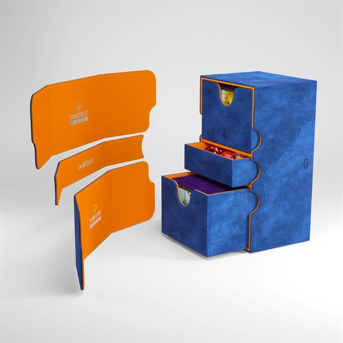 Gamegenic - Stronghold 200+ XL Convertible Exclusive - Blå/Orange - Deck Box