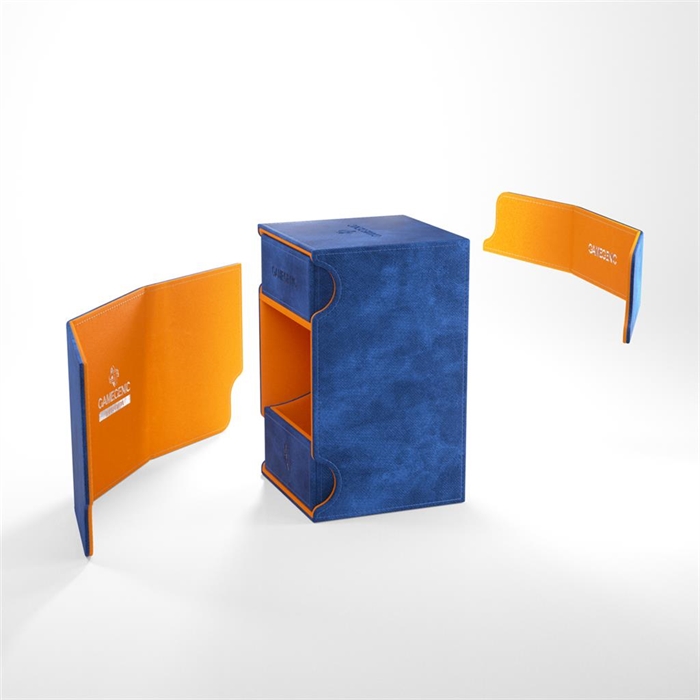 Gamegenic - Watchtower 100+ Convertible - XL Exclusive Edition - Blue/Orange - Deck Box