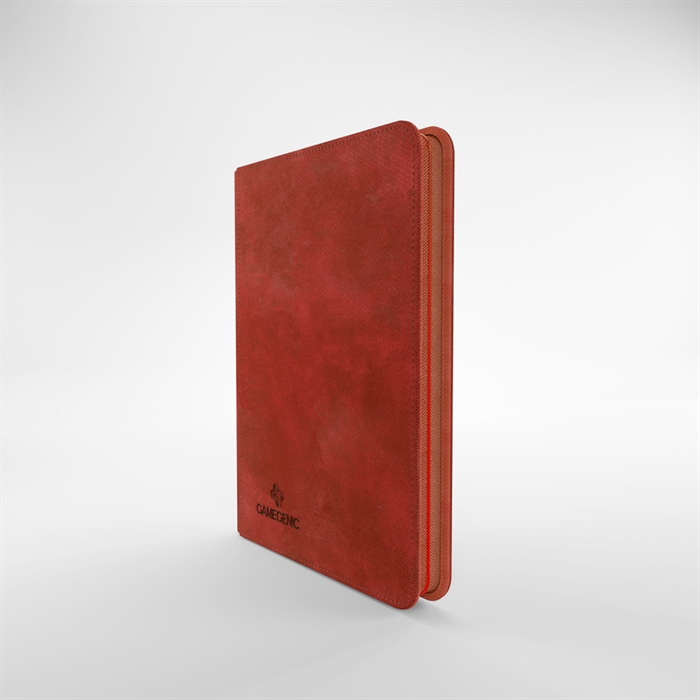 Gamegenic 8-Pocket Premium Zip-Album - Rød - Kortspils Samlemappe