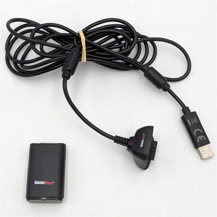 Genopladeligt Batteri og Ladekabel til Controller - XBOX 360 Tilbehør (B Grade) (Genbrug)