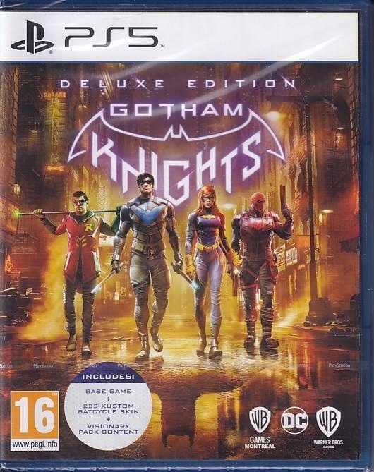 Gotham Knights Deluxe Edition - i Folie - PS5 (AA-Grade) (Genbrug)