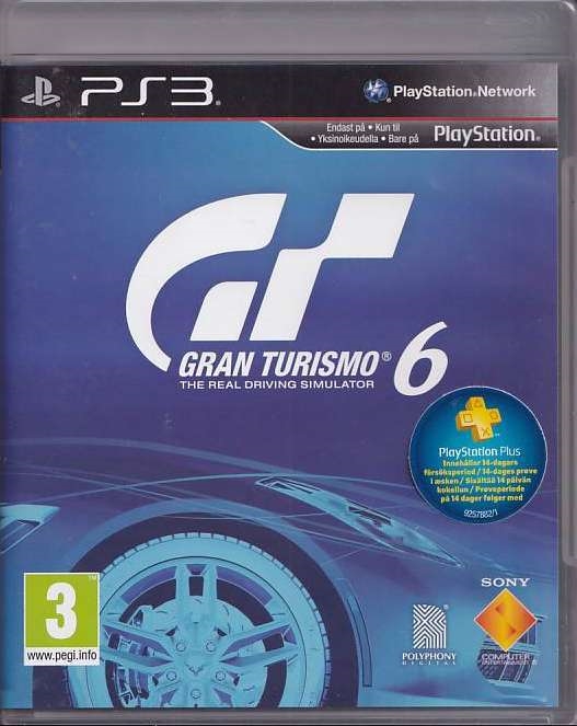 Gran Turismo 6 The Real Driving Simulator - PS3 (B Grade) (Genbrug)