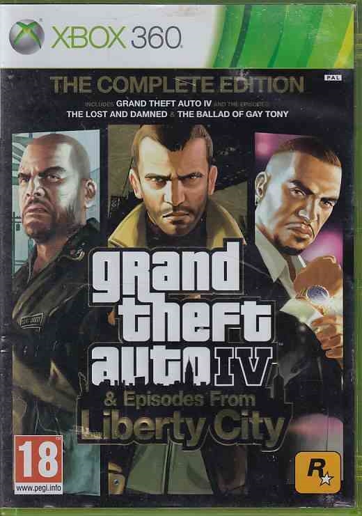 Grand Theft Auto 4 and Episodes From Liberty City - XBOX 360 (B Grade) (Genbrug)
