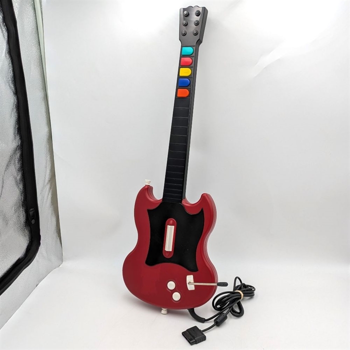 Guitar Hero Controller - Rød - PS2 Tilbehør (B Grade) (Genbrug)