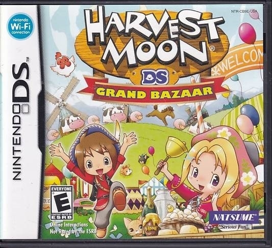 Harvest Moon DS Grand Bazaar - Amerikansk Version - Nintendo DS (A Grade) (Genbrug)