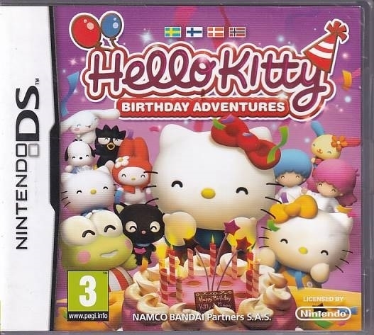 Hello Kitty Birthday Adventures - Dansk - Nintendo DS (A Grade) (Genbrug)